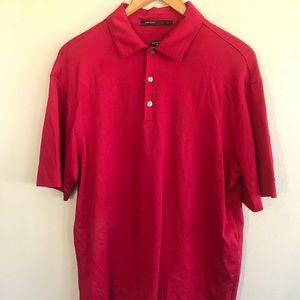 Nike Drifit Tiger Woods Collection Red Polo